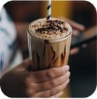 latte with ice cream